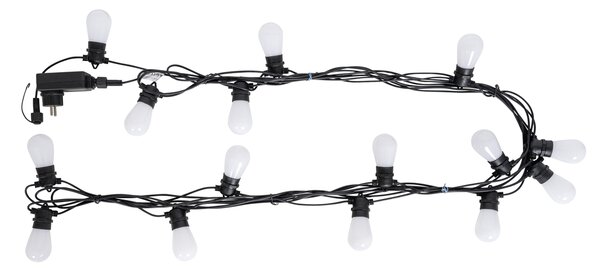 Pametna LED svetlobna vrvica 15 metrov 15 luči opal RGBW IP44 - Chill