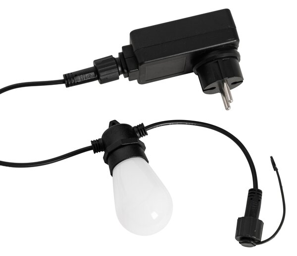 Pametna LED svetlobna vrvica 15 metrov 15 luči opal RGBW IP44 - Chill