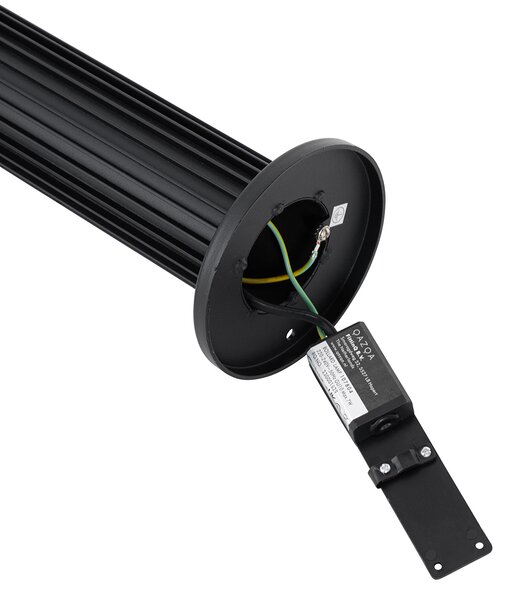 Dizajnerski zunanji stebriček črn 80 cm IP44 - Boris