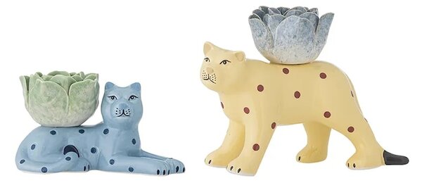 Bloomingville Dekorativen svečnik Bloomingville Rory 18 / 14 cm 2-pack