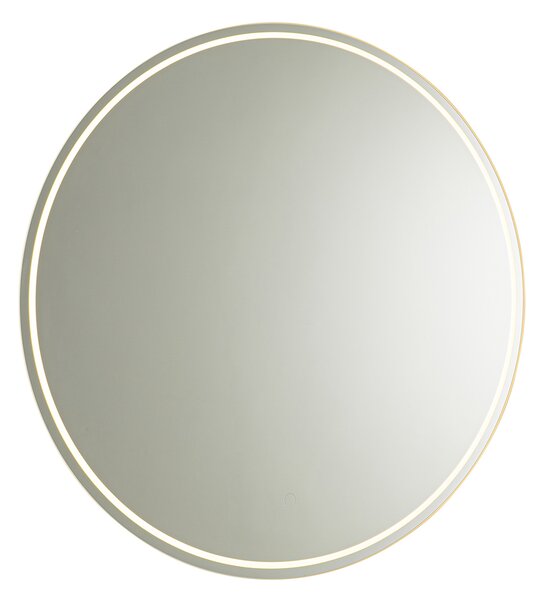 Sodobno kopalniško ogledalo 80 cm z LED in dotikalnim zatemnilnikom - Sebas