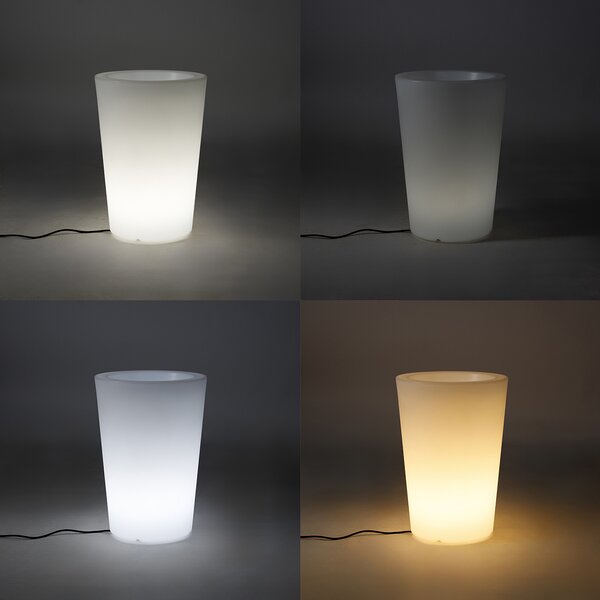 Pametna zunanja talna svetilka-sadilnik bela IP65 z LED WiFi A60 - Verano