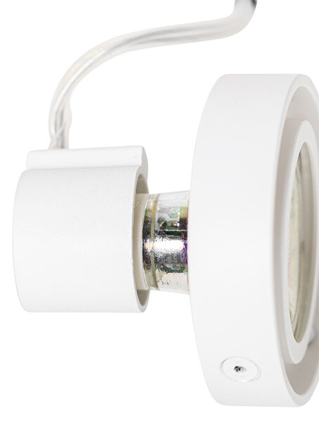Sodobni stropni reflektor bel vrtljiv in nagiben GU10 50mm - Master