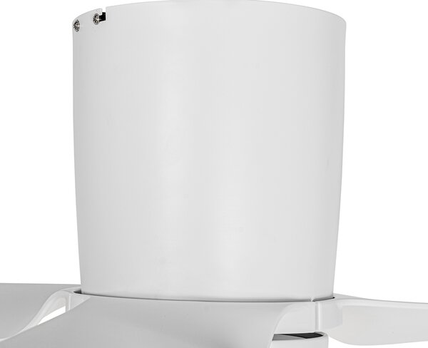 Stropni ventilator bel 123 cm vklj. LED zatemnilna z daljinskim upravljalnikom - Patty