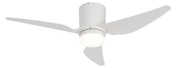 Stropni ventilator bel 123 cm vklj. LED zatemnilna z daljinskim upravljalnikom - Patty