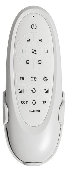 Zunanji stropni ventilator črn 91,3 cm vklj. LED zatemnitev z daljinskim upravljalnikom IP44 - Toledo