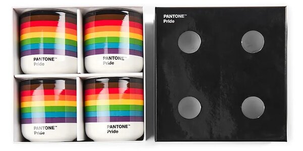 Pantone Komplet skodelic Pantone 175 ml PRIDE 4-pack