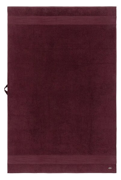 Lacoste Srednje velika bombažna brisača Lacoste L LECROCO Bordeaux 100 x 150 cm