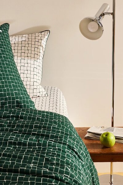 Lacoste Bombažna prevleka za odejo Lacoste L BLOCK Vert 140 x 200 cm