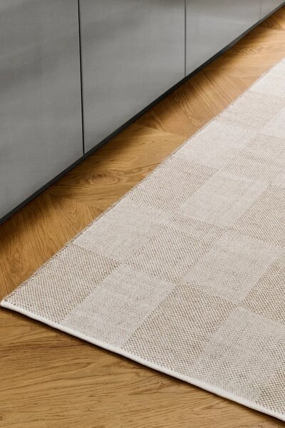 HAY Volnena preproga HAY Check 80 x 200 cm