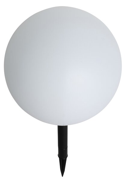 Zunanja svetilka bela 30 cm, vključno z LED IP44 Solar RGBW - Ludger