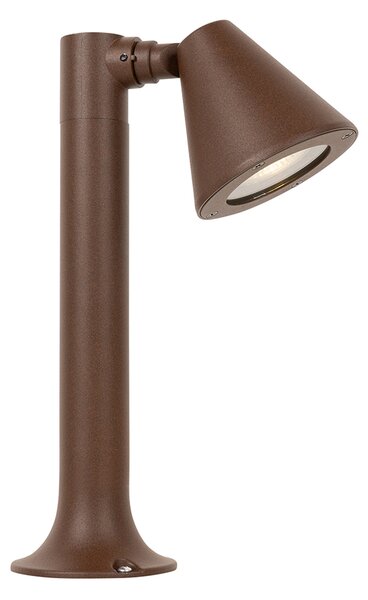 Moderna zunanja stebra rjavkasto-rjave barve 30 cm IP44 nastavljiva - Ciara