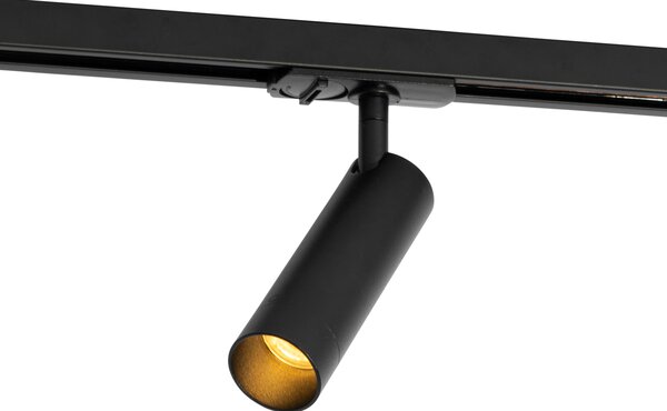 Moderni črni reflektor za 1-fazni 35 mm tračni sistem - Iconic Jeana Luxe