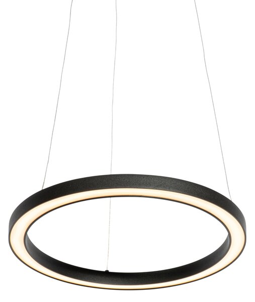 Visilna svetilka črna 40 cm s priloženimi LED lučmi, ki se zatemnijo v 3 korakih - Girello
