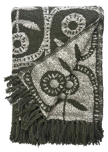 Madam Stoltz Bombažno posteljno pregrinjalo Madam Stoltz 125 x 175 cm