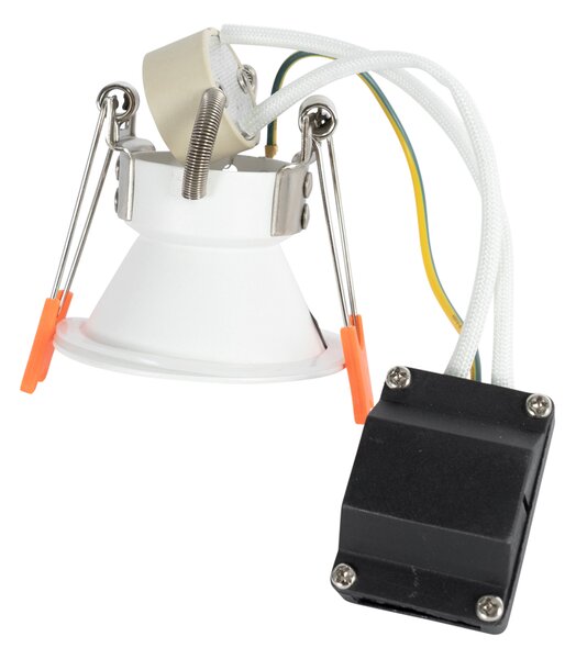 Komplet 12 vgradnih reflektorjev belih GU10 35 mm IP44 - Dept