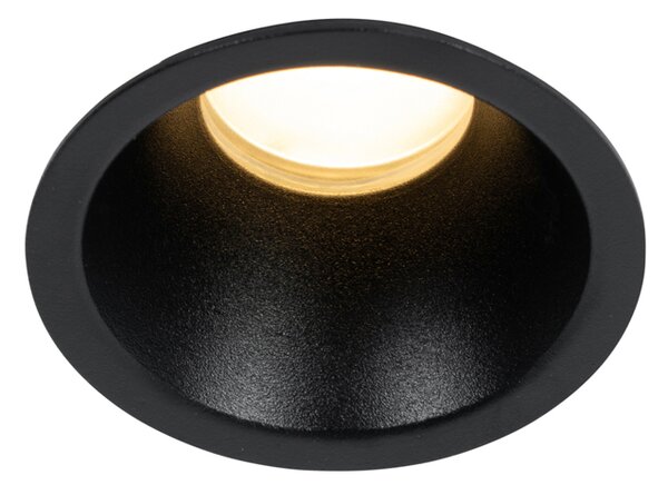 Komplet 6 črnih vgradnih reflektorjev GU10 35 mm IP44 - Dept