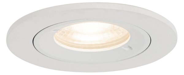 Pametna vgradna reflektorska svetilka bela okrogla IP44 vklj. Wifi GU10 50mm - Xena