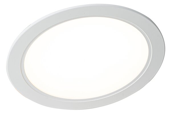 Komplet 6 vgradnih reflektorjev belih 14,5 cm vklj. LED nastavljiva v Kelvinih z Dip stikalom - Stephanie