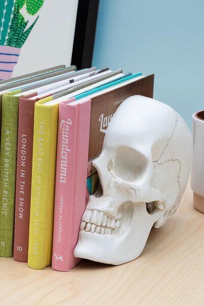 Luckies of London Podstavki za knjige Luckies of London Skull 12,3 x 15 x 21,5 cm 2-pack