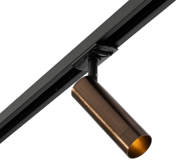 Moderni reflektor temno bronaste barve za 1-fazni tirni sistem 35 mm - Iconic Jeana Luxe