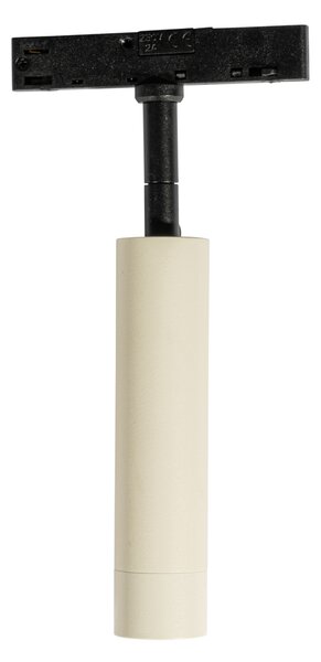 Moderni reflektor bež s črnim za enofazni tirni sistem - Slimline Uzzy