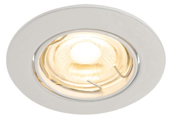 Komplet 12 vgradnih reflektorjev belih GU10 35 mm - Edu