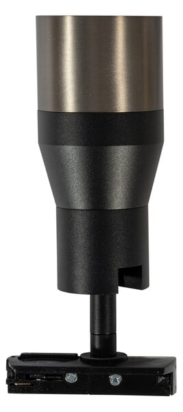Moderni reflektor črne barve z bronasto za 1-fazni tračni sistem GU10 50mm - Iconic Kohua