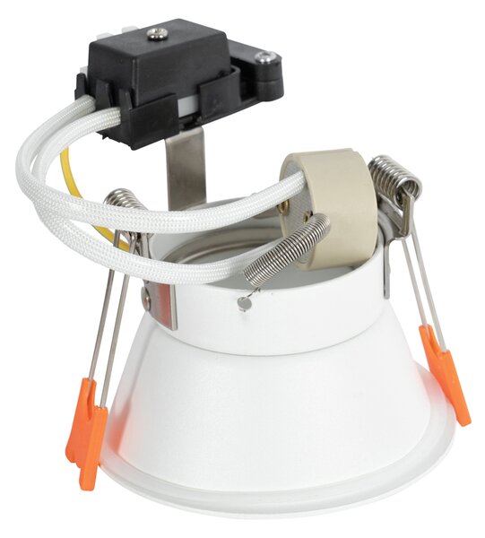 Komplet 6 vgradnih reflektorjev belih GU10 50 mm IP44 - Dept