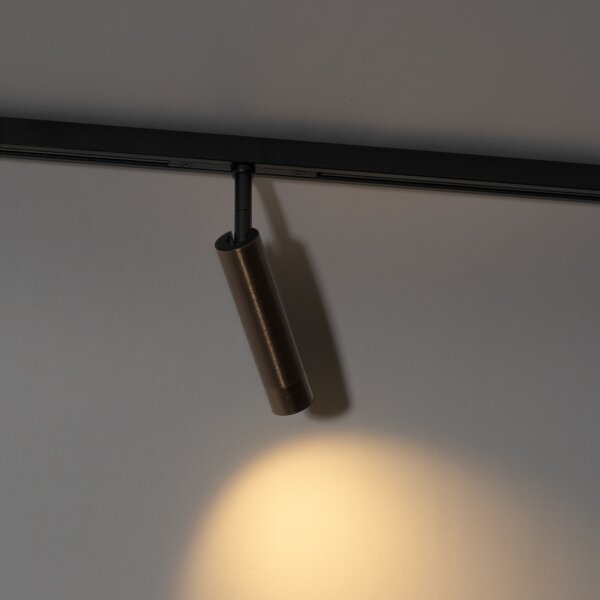 Moderni reflektor temno bronaste barve za enofazni tirni sistem - Slimline Uzzy