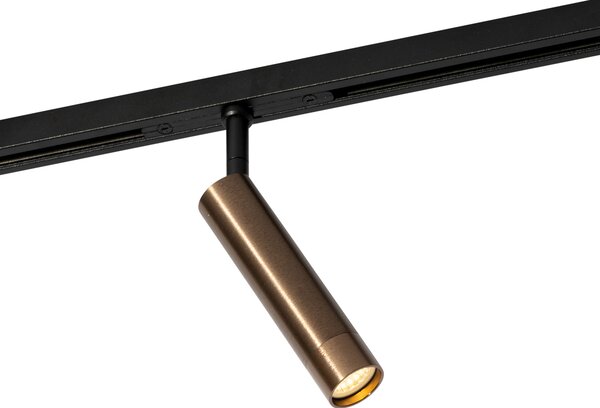 Moderni reflektor temno bronaste barve za enofazni tirni sistem - Slimline Uzzy