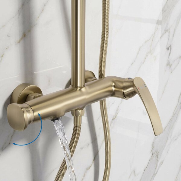 Komplet za prhanje PREMIUM Rea Como M2 Brush Gold