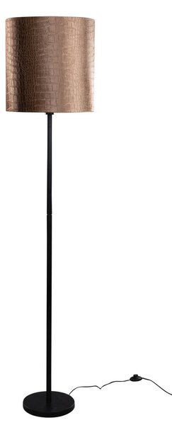 Stoječa svetilka črna z žametnim odtenkom krokodil 40 cm - Simplo