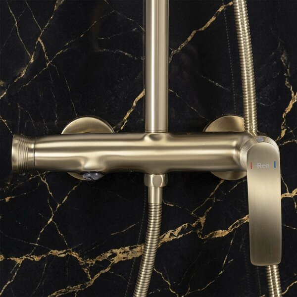Komplet za prhanje PREMIUM Rea Como M2 Brush Gold