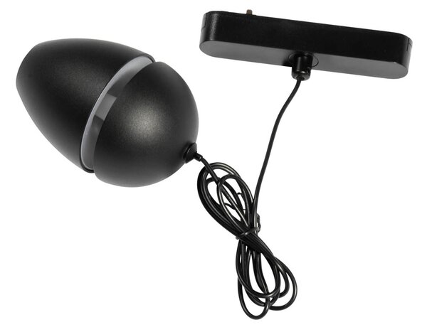 Moderna črna viseča svetilka za 1-fazni sistem tirnic vklj. LED - Magnetic Eggy