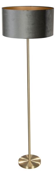 Stoječa svetilka medenina z žametnim odtenkom zelena 50 cm - Simplo