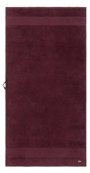 Lacoste Bombažna brisača Lacoste L LECROCO Bordeaux 70 x 140 cm