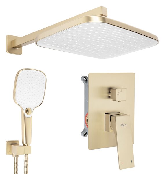 Komplet za tuširanje za vgradnjo Rea Joe Brush Gold + BOX
