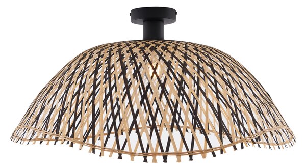Art Deco stropna svetilka črni bambus 60 cm - Alka