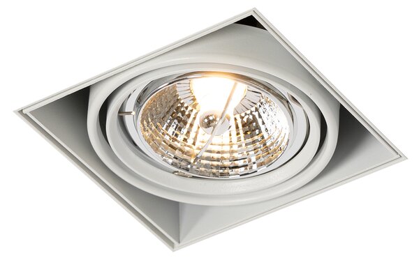 Komplet 6 vgradnih reflektorjev bel GU10 AR70 brez obrobe - Oneon