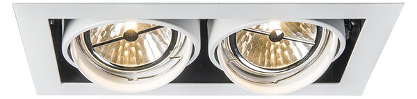 Komplet 6 vgradnih reflektorjev bel AR111 nastavljivih 2-luči - Oneon