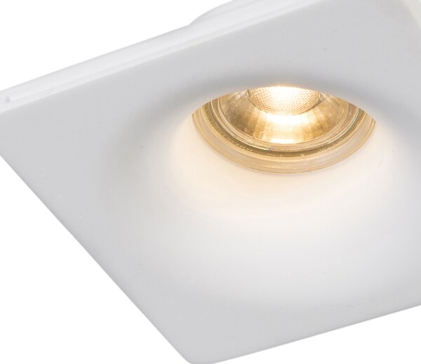 Komplet 6 vgradnih reflektorjev belih 12 cm okroglih - Gypsy Stucco