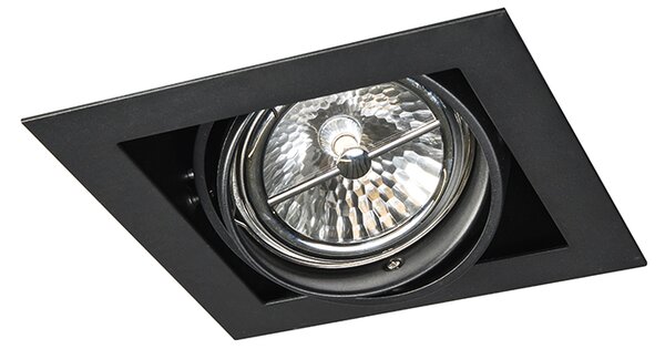 Set 6 vgradnih reflektorjev Črna AR111 Nastavljiv - Oneon