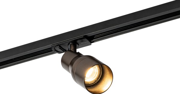 Moderni reflektor temno bronaste barve za enofazni tirni sistem - Iconic Kohua