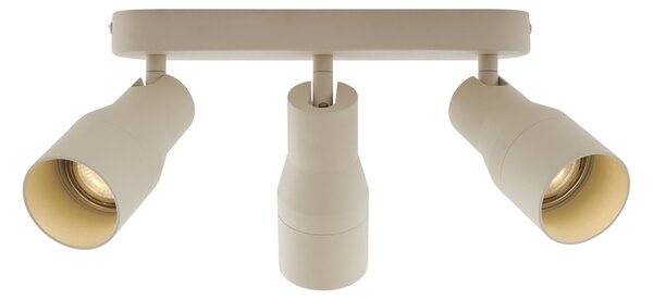 Okrogel stropni reflektor bež GU10 50 mm 3-lučni - Stanley