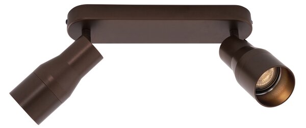 Okrogel stropni reflektor temno bronaste barve GU10 50 mm 2-lučni - Stanley