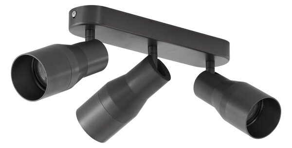 Okrogel stropni reflektor kovinsko sive barve GU10 50 mm 3-lučni - Stanley