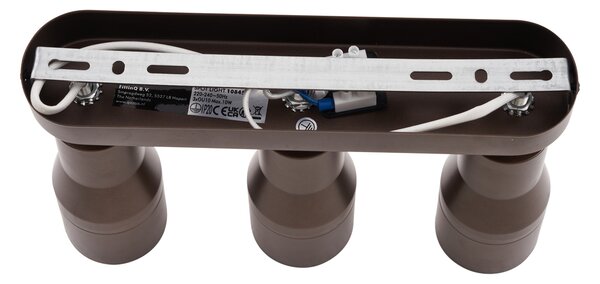 Okrogel stropni reflektor temno bronaste barve GU10 50 mm 3-lučni - Stanley