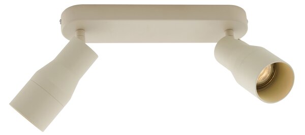 Okrogel stropni reflektor bež GU10 50 mm 2-lučni - Stanley