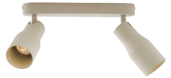 Okrogel stropni reflektor bež GU10 50 mm 2-lučni - Stanley